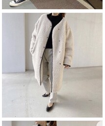 mite | 2年前のクリスマスに旦那さんに買ってもらったお気に入りのボアコート♡(ジャケット/アウター)