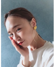 matilda rose | 小顔効果絶大なビッグフープ★(ピアス（両耳用）)