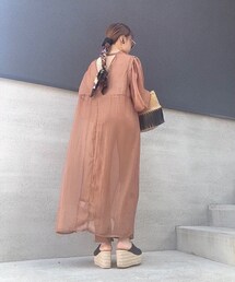 うしろ★ | シャツワンピース