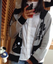 猫パーカー(マウンテンパーカー)