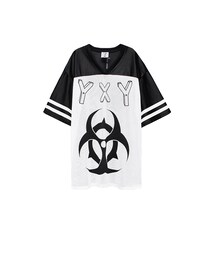 歐美街頭流行滑面YXY足球上衣(Tシャツ/カットソー)