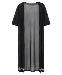 歐美時尚設計下排英文字母波浪罩衫(ピーコート)