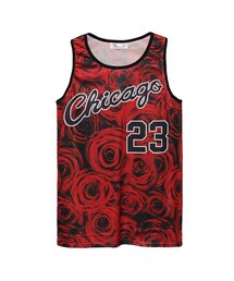 歐美街頭足球風玫瑰數字球衣背心(タンクトップ)