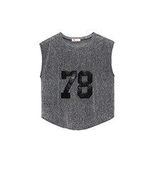 歐美時尚設計78數字網洞短上衣(ニット/セーター)