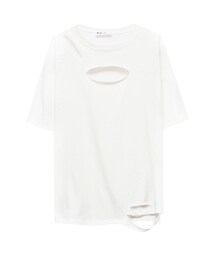 素色寬版破壞T(Tシャツ/カットソー)