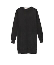 歐美素面針織長版顯瘦上衣(ニット/セーター)