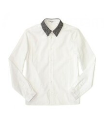 CARVEN | POPLIN AND HERRINGBONE PRINT FAILLE SHIRT(シャツ/ブラウス)