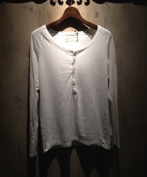 goa ナチュラルコットンヘンリーネックL/S Tee(Tシャツ/カットソー)