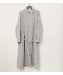 Hands of creation | リネンヘリンボンシャツワンピース(シャツワンピース)