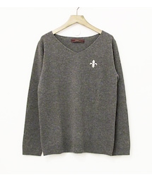 Lisette | Ｖネックウールニット・プル・トリコ・ヴェー(ニット/セーター)