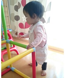 次女もホワイトサロペ😁 | その他