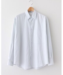 AURALEE | WASHED FINX TWILL BIG SHIRTS  LIGHT BLUE (シャツ/ブラウス)