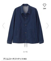 GU | デニムコーチジャケット (デニムジャケット)