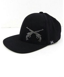 roar | PISTOL SWAROVSKI CRYSTAL FLAT CAP(キャップ)