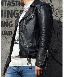 no brand | ライダースジャケット