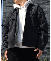 no brand | vintage black denim jakect(ジャケット/アウター)