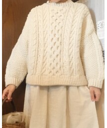 nest Robe | ペルーウールハンドメイドプルオーバーニット(ニット/セーター)