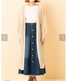 RETRO GIRL | スカシロングカーデ ¥3780 品番RE980012B003 size S(カーディガン/ボレロ)