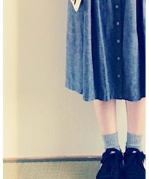 VINTAGE | ダンガリースカート(デニムスカート)