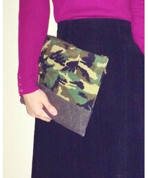 Handmade | カモフラ切り替えクラッチバッグ(クラッチバッグ)