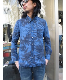 REMI RELIEF | REMI RELIEF リーフ柄ボタンダウンシャツ(シャツ/ブラウス)