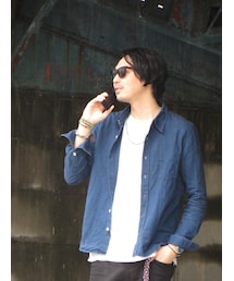 REMI RELIEF | REMI RELIEF：シナプス別注インディゴリネンシャツ(シャツ/ブラウス)