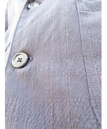 noVa.nity：シャドウチェック柄  テーラードジャケット　生地アップ(その他)