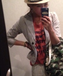 E hyphen world gallery | 麻ジャケット(テーラードジャケット)