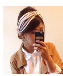 ストライプヘアバンド
(ヘアバンド)