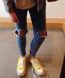 該当なし | ローカットイエロースニーカー(スニーカー)