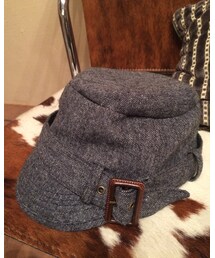 その他 | 大きめバックルが可愛いウールの帽子(キャップ)