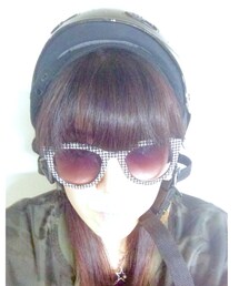 ZARA | 千鳥格子🌟グラス部分がピンク系(サングラス)