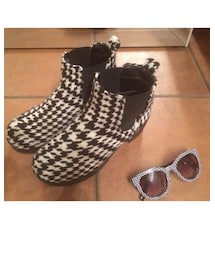千鳥格子セット | この厚底ブーツ、意外に踊れる🎵(ブーツ)