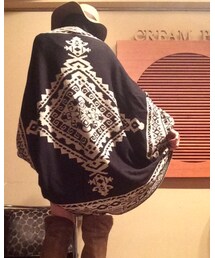 Bershka | エスニック柄ポンチョ(ポンチョ)