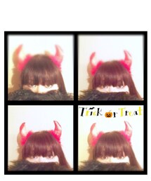 DAISO | ハロウィン仕様で行って来ます👿(バレッタ/ヘアクリップ)