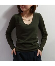 REAL CUBE | 「REALCUBE/リアルキューブ」V/Uネックフライスカットソー(Tシャツ/カットソー)