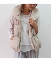 REAL CUBE | 「REALCUBE/リアルキューブ」ゴールドZIPボアダウンベスト(ダウンジャケット/コート)