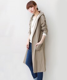 REAL CUBE | 「Cloche」Made in Japan コットン100%軽量フード付スプリングコート(その他アウター)