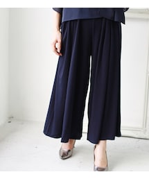 REAL CUBE | REAL CUBE とろみギャザーロングガウチョ(その他パンツ)