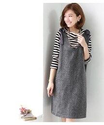 REAL CUBE | REAL CUBE 4WAYリボンシャギーワンピース(ワンピース)