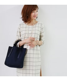 REAL CUBE | REAL CUBE グログランリボンフリルハンドルトートバッグS(ハンドバッグ)