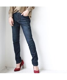 REAL CUBE | REAL CUBE　裏起毛デニムパンツ(デニムパンツ)