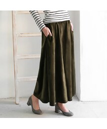 REAL CUBE | REAL CUBE　リラックスベロアスカーチョ(その他パンツ)