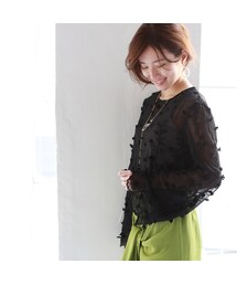 REAL CUBE | REAL CUBE レーススカラップブラウス(シャツ/ブラウス)