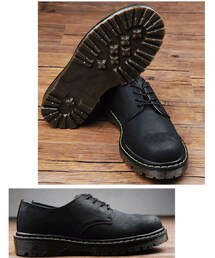 no brand | Dr.Martensもどき。合皮なので雨の日も最強！逆に綺麗になる笑。楽天で買って送料込みでも5000円以下で何年履いてる事か…(シューズ)