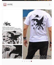 ？ | 楽天で購入。バックは鷹の刺繍スカジャン風 刺繍 Tシャツ メンズ 胸ポケット 生地厚 半袖 52701■02170717 [楽天] #Rakutenichiba http://item.rakuten.co.jp/hype/7996981/(Tシャツ/カットソー)