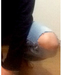 手作りダメージジーンズ | デニムパンツ