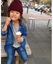 上着着たバージョン | アイス大好き♥︎(シャツ/ブラウス)