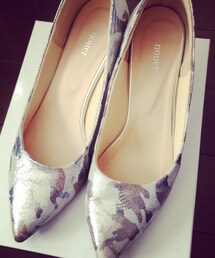 nouerカモフラ柄パンプス(パンプス)