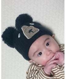 next | クマさん🐻ニット帽(ニットキャップ/ビーニー)